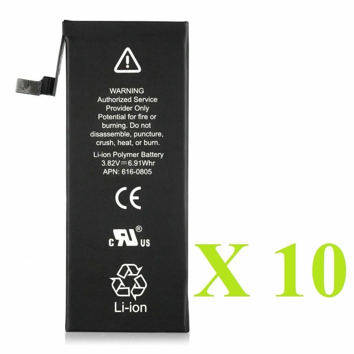 10 x 1810 mAh Li-Ion Battery Replacement For iPhone 6G 4.7" w/ Flex Cable