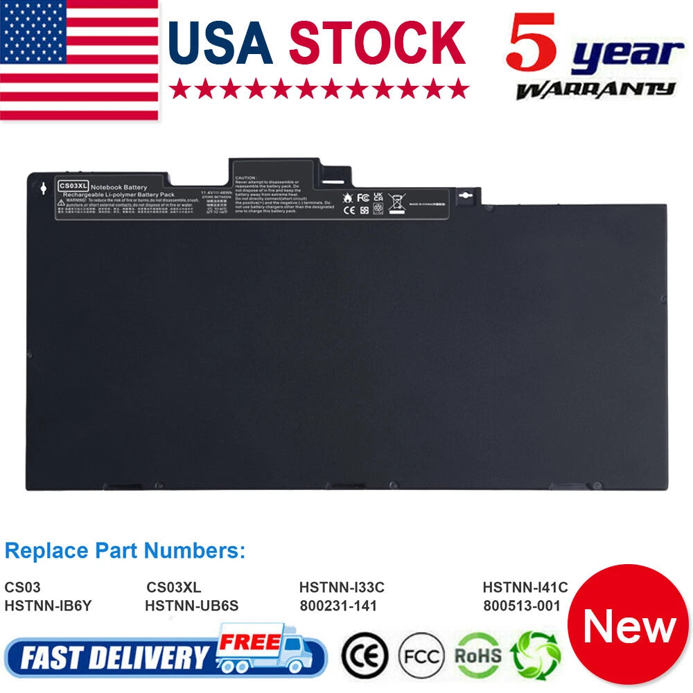Battery for HP Elitebook 745 840 G3 G4 CS03XL 854108-850 800513-001 HSTNN-IB6Y