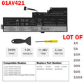 ??LOT OF 01AV421 Battery For Lenovo T470 T480 A475 01AV419 01AV420 01AV489 24Wh