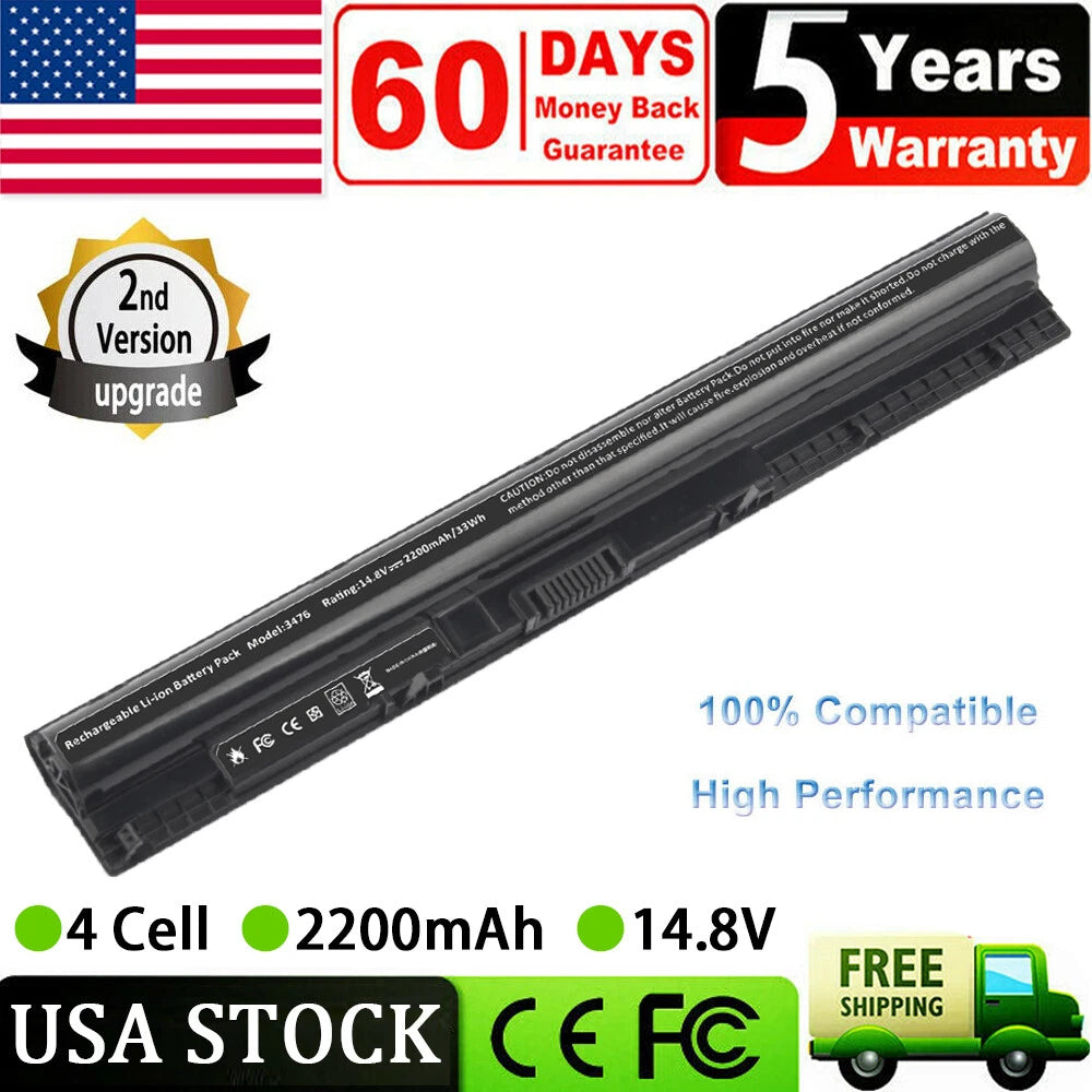 Battery FOR DELL Inspiron M5Y1K 3451 3551 3567 5558 5758 14 15 3000 5000 Series