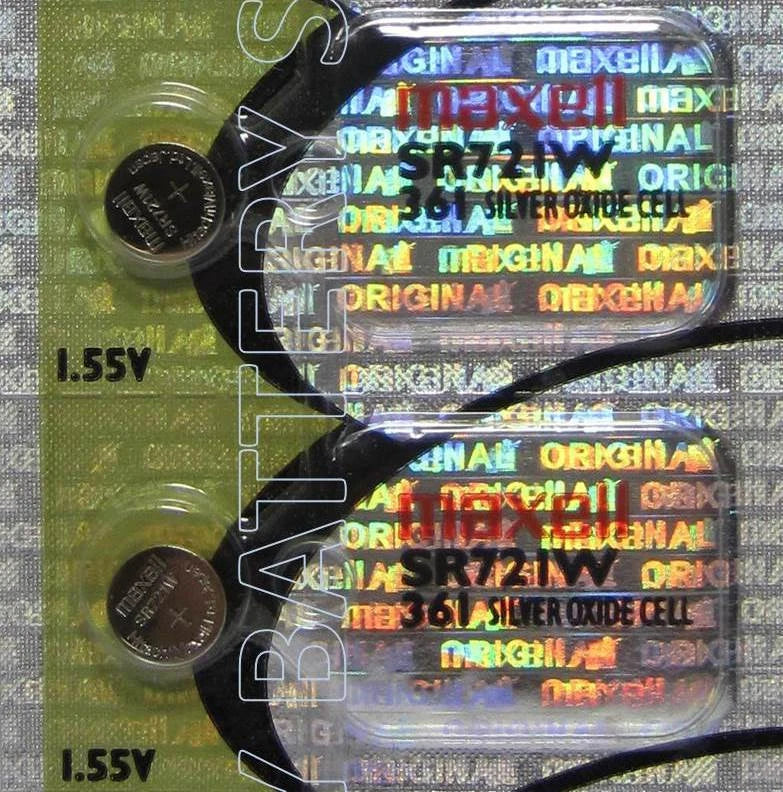 2 Maxell SR721W SR58 SR721 X V361 S721E 361 GP361 D361 Batteries