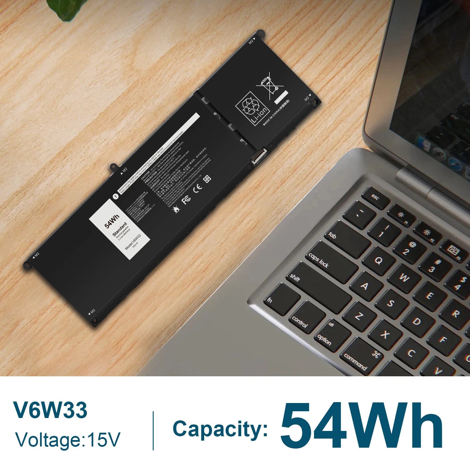 Battery For DELL INSPIRON 2in1 7415 VOSTRO 5415 LATITUDE 3520 XDY9K V6W33 CFD72