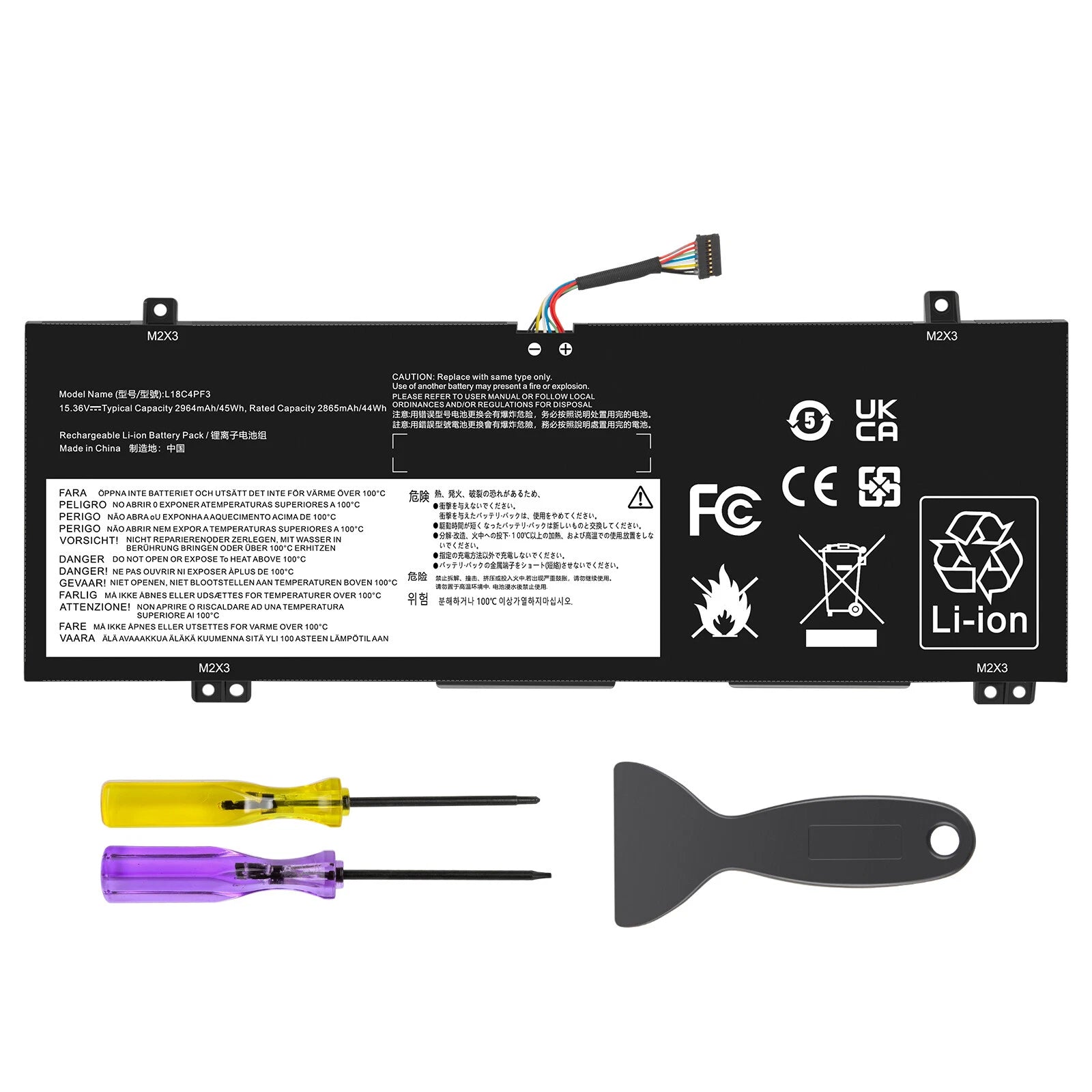 Laptop Battery For Lenovo Ideapad Flex-14API 14IWL L18C4PF3 L18M4PF3 L18C4PF4