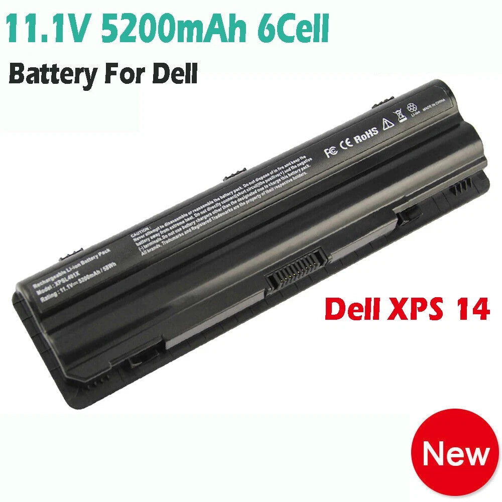 Battery For Dell XPS 14 15 17 L502x 312-1127 453-10186 R795X J70W7 JWPHF 5200mAh