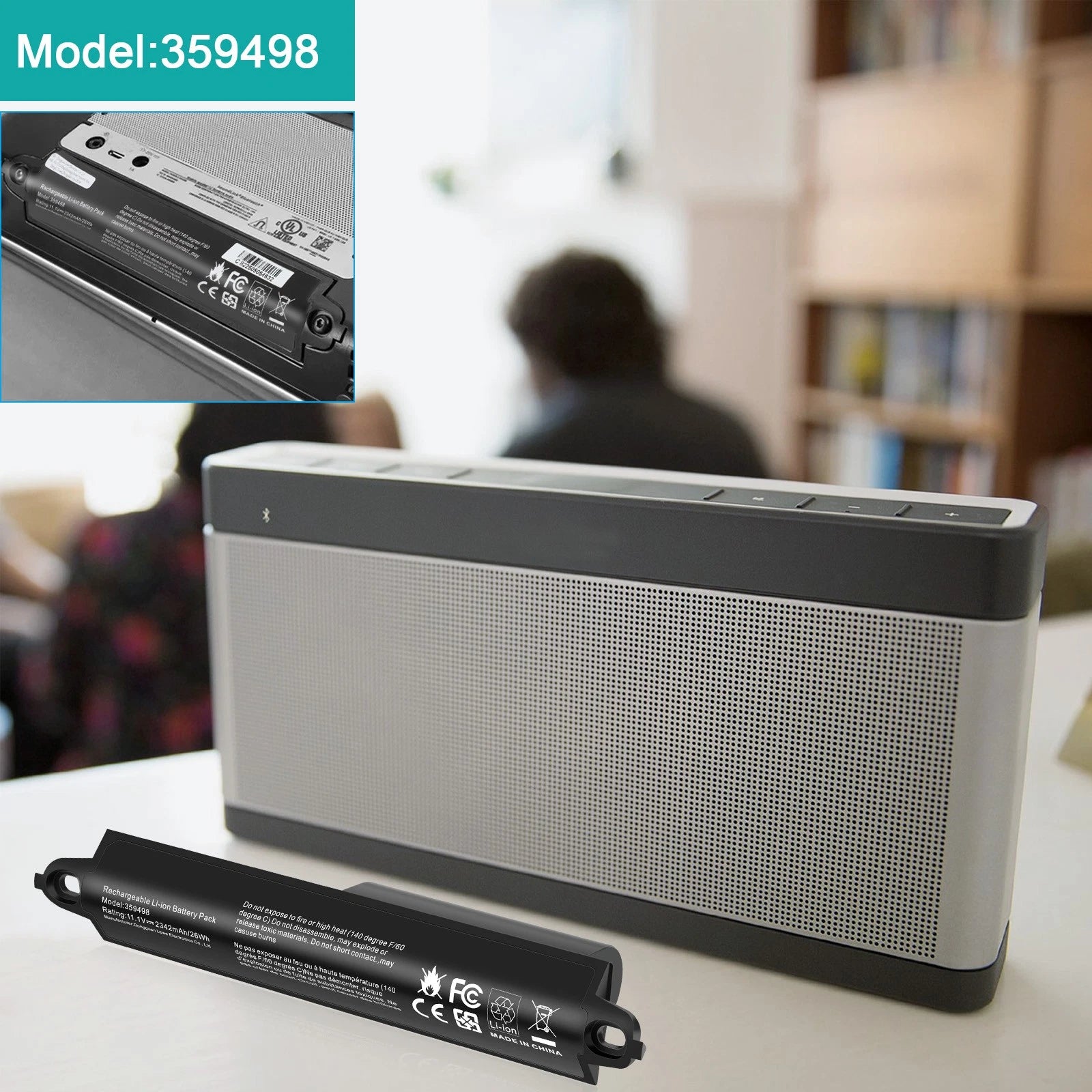 26Wh Battery For Bose soundlink Bluetooth Mobile Speaker II 404600 359495 330105