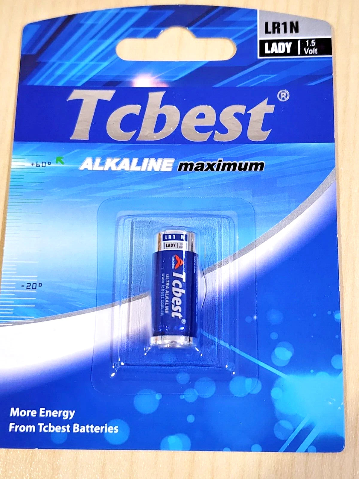 1 x Tcbest E90 N size LR1 batteries 1.5V Alkaline Lady MN9100 AM5 E90 EXP. 2029