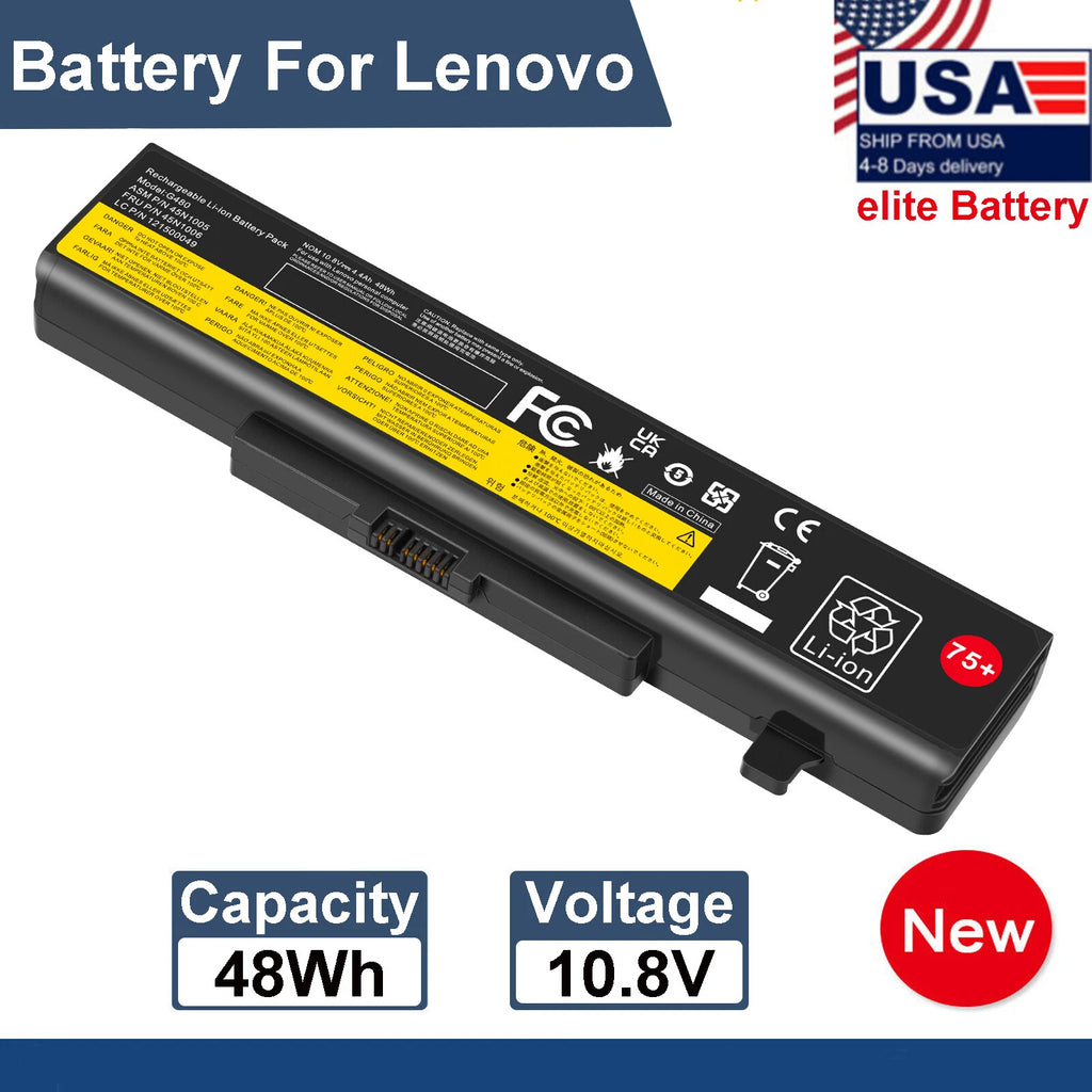 LOT Y480 Battery for Lenovo IdeaPad L11M6Y01 L11S6Y01 L11S6F01 G580 Y580 45N1043
