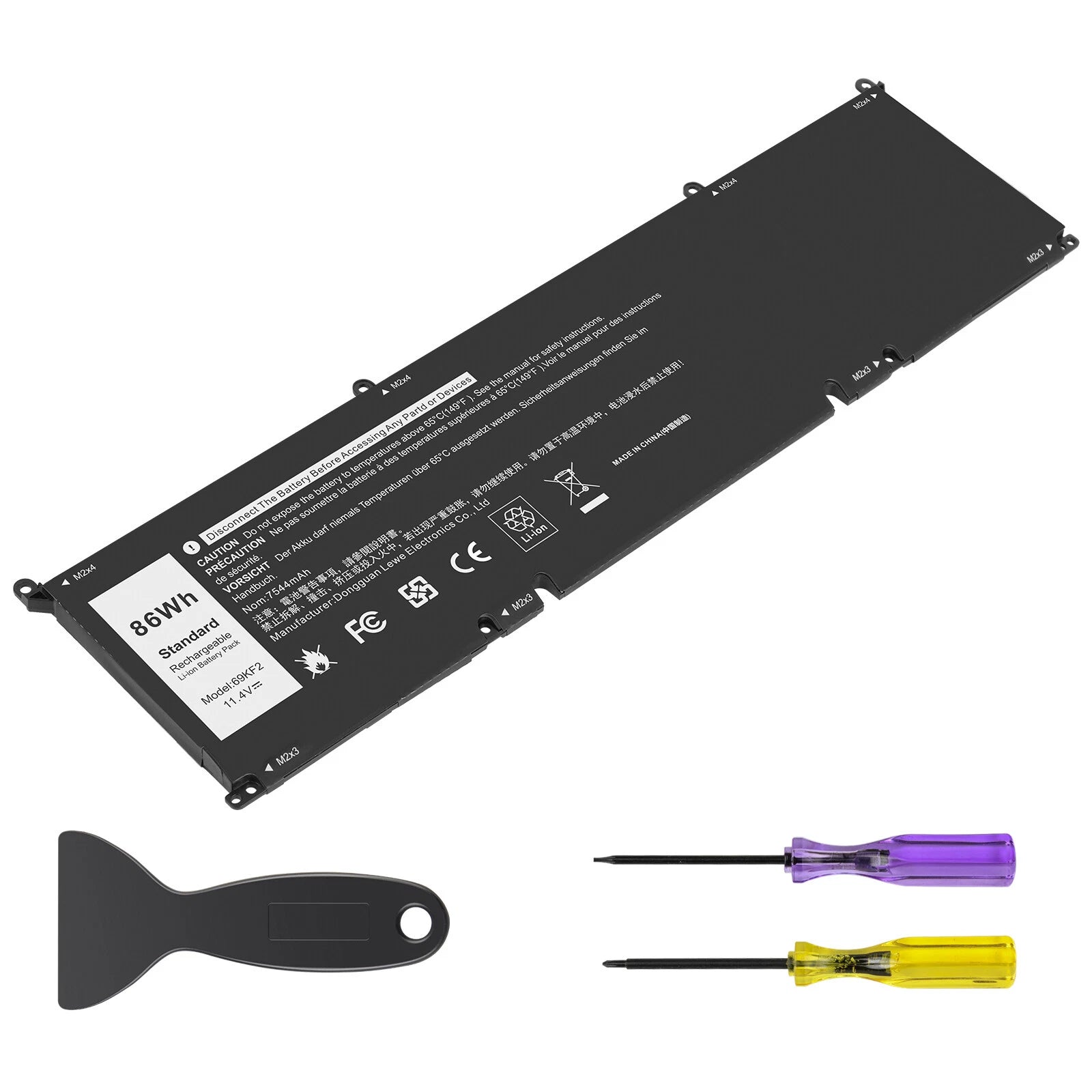 86Wh 69KF2 Laptop Battery For Dell Alienware M15 M17 R3 XPS 15 9500 8FCTC 70N2F