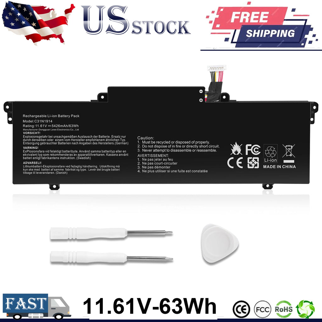 C31N1914 Laptop Battery for Asus ZenBook 13 UX425UG 14 UX435EA UX435EAL UX435EG