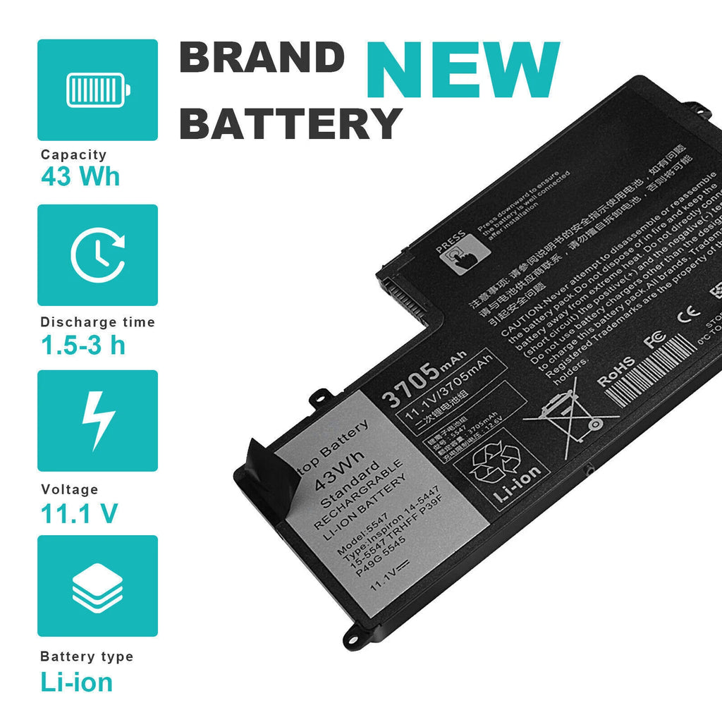 43Wh TRHFF Battery for Dell Inspiron 5445 5447 5448 5545 5547 0PD19 P39F New