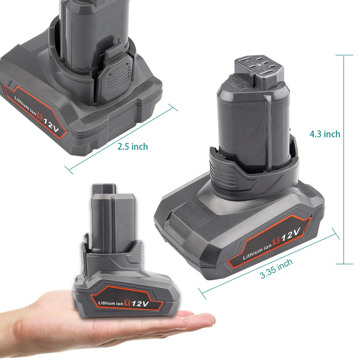12V 6.0AH Li-ion Battery For Ridgid L1240 R82049 R82048 R82007 R82009 AC82049