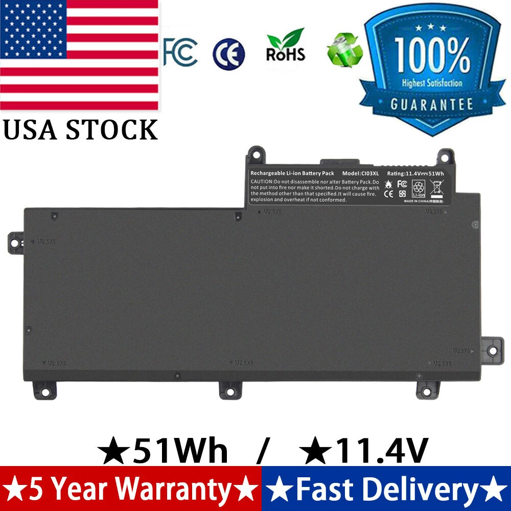 Laptop Battery For HP ProBook 640 G2,645 G2,650 G2,655 G2,C103XL,HSTNN-UB6Q US