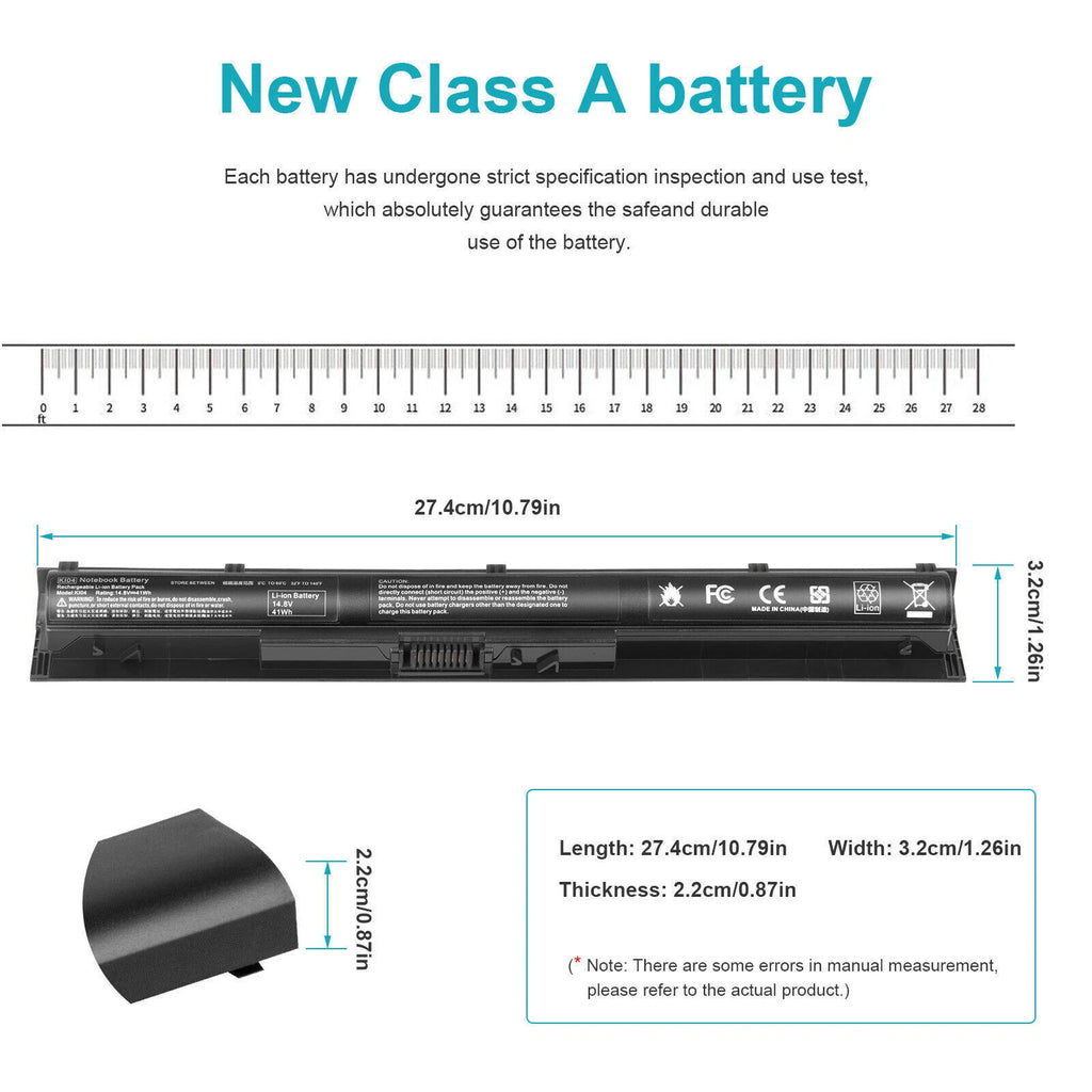KI04 Battery for HP Pavilion 14 15 800010-421 800049-001 HSTNN-DB6T TPN-Q158 NEW