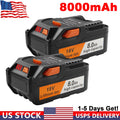 1-4X 8.0Ah 18Volt Lithium Battery For Ridgid AEG 18V R840087 R840085 Replacement