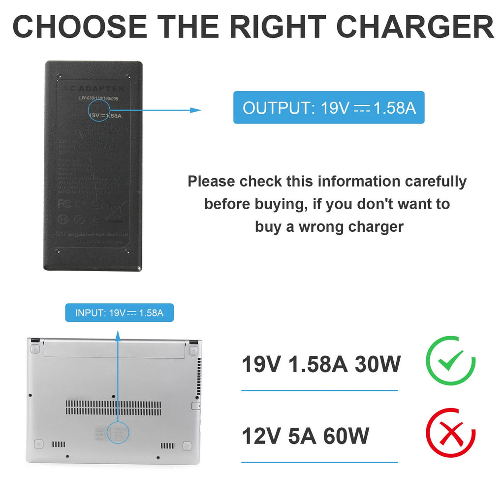 AC Adapter Charger for HP Mini 1000 1100 210 1101 1151NR 110-1020 110-1030nr US