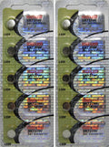 10 Maxell SR721W Watch Batteries