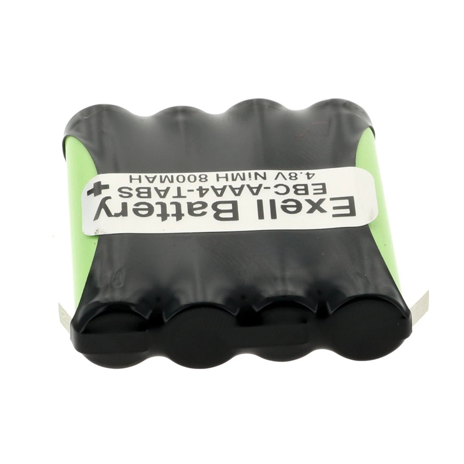 Exell 4.8V 800mAh NiMH Battery Pack w/Tabs for RC Two-Way Radio Cordless Phone
