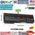 ?9 Cell For HP EliteBook 8470p 8470w 8560p Probook 6360b Battery CC09 631243-001