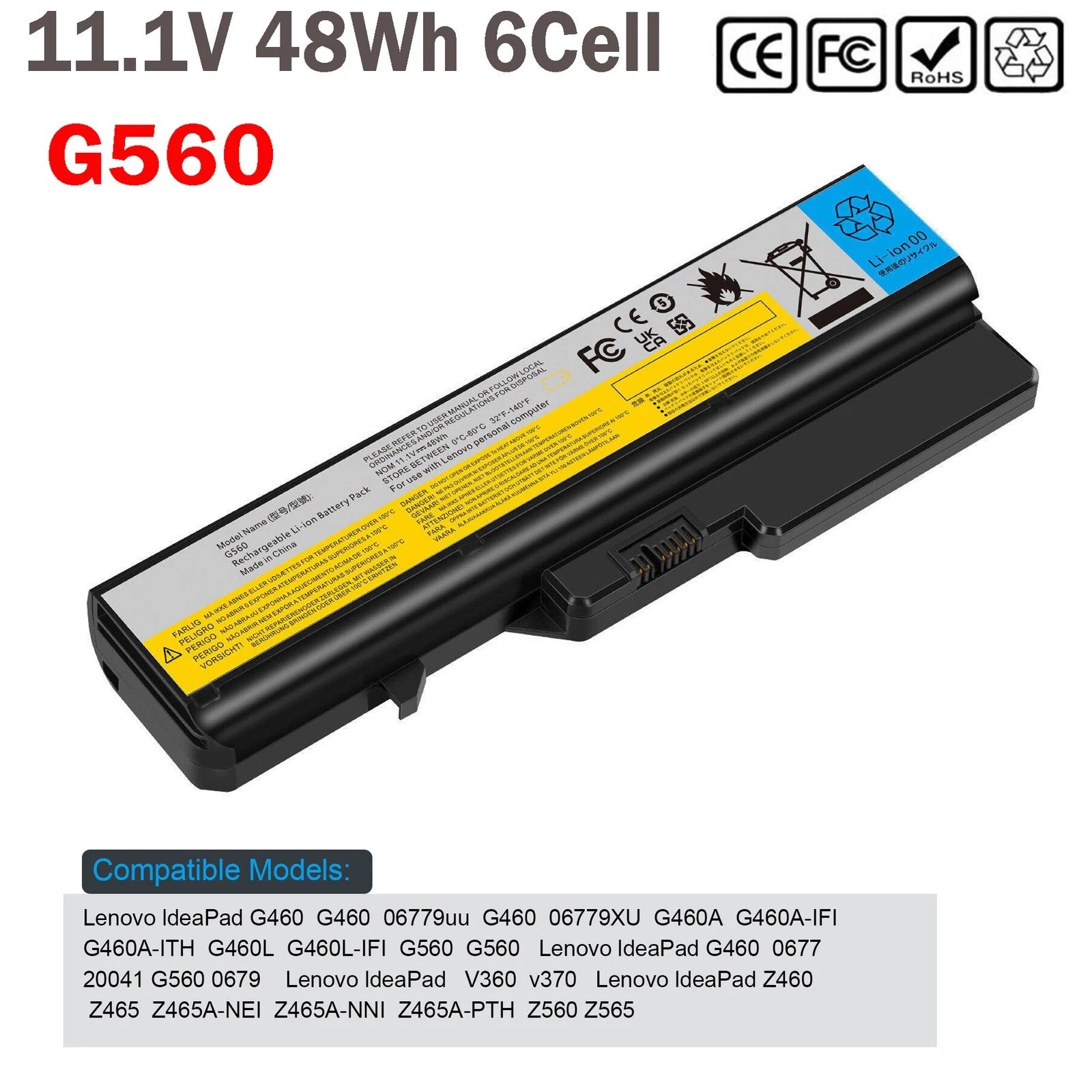 ??LOT G560 For Lenovo B470 B570 B575 G460 G470 G475 G565 G570 G575 G770 Battery