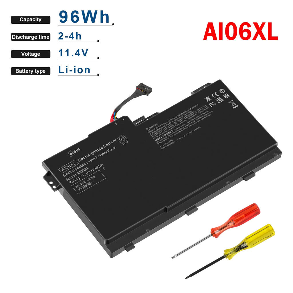 AI06XL AI06096XL Battery For HP ZBook 17 G3 808451-001 HSTNN-C86C HSTNN-LB6X NEW