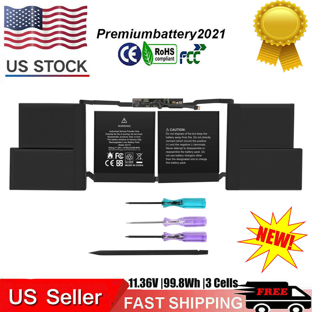 A2113 A2141 Battery for Apple MacBook Pro Retina 16" 2019 Year MVVL2 EMC 3347