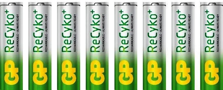AA Rechargeable AA Batteries 8 pack NiMH GP NEW