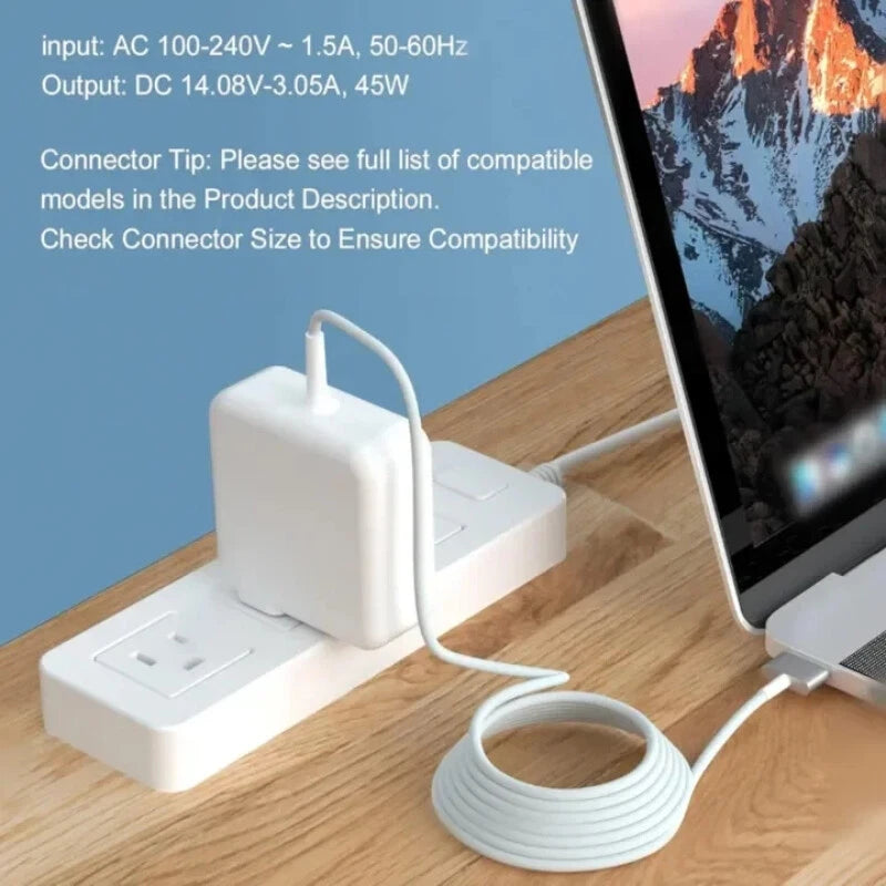Charger Power Adapter Cord 45W for Apple 11" 13" MacBook Air 2014 2015 2016 2017