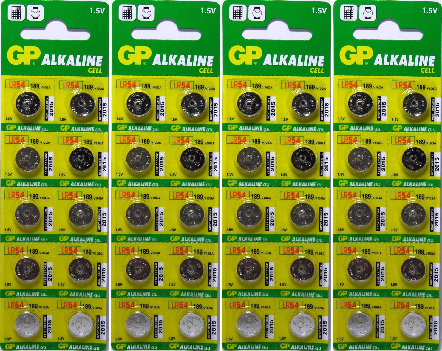 40 AG10 LR1130 LR54 GP189 389 Button Cell 1.5v Alkaline Batteries