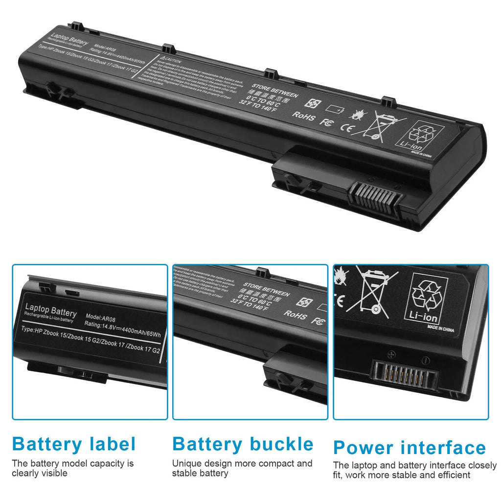 AR08 AR08XL Battery For HP ZBOOK 15 17 G1 G2 708455-001 707614-241 707614-121 US