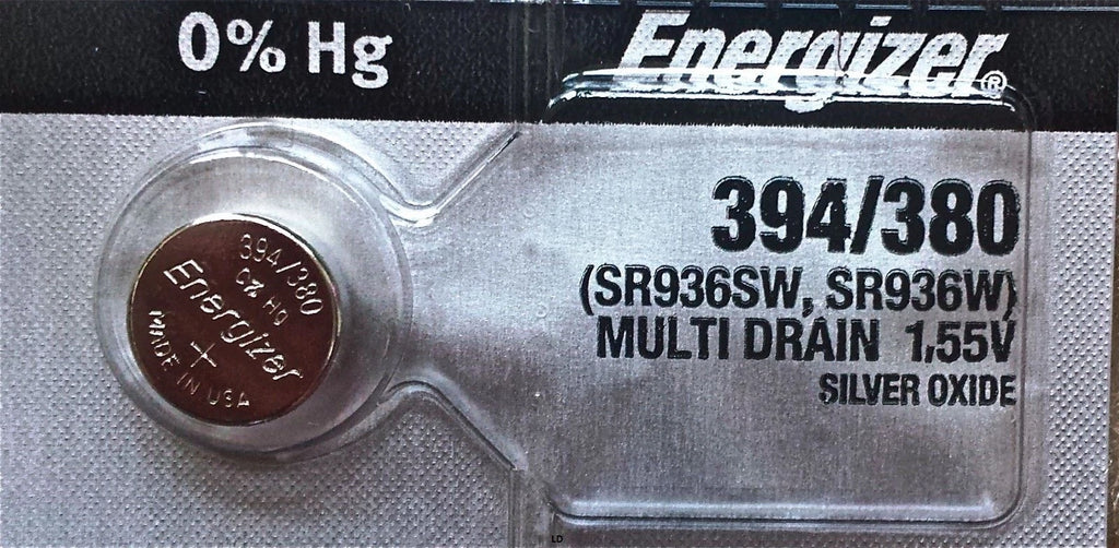 ENERGIZER 394 380 WATCH BATTERIES SR936SW (5 Piece) Sealed Authorized Seller