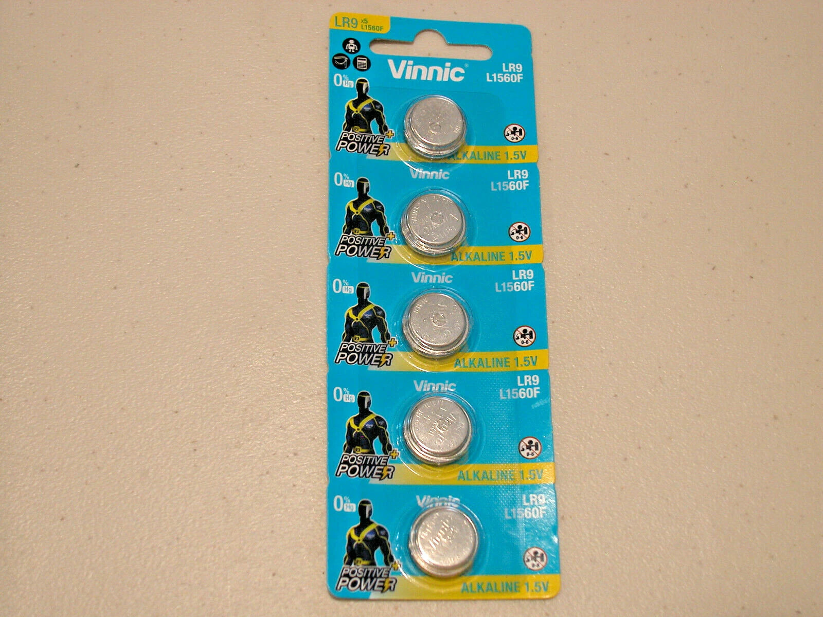 5 pc VINNIC L1560 625A PX625A LR9 photo battery ALKALINE