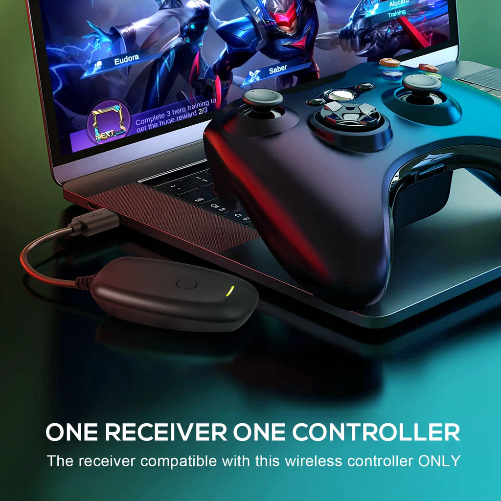 New Controller Wireless GamePad For Microsoft Xbox 360/Slim/PC & Battery Pack
