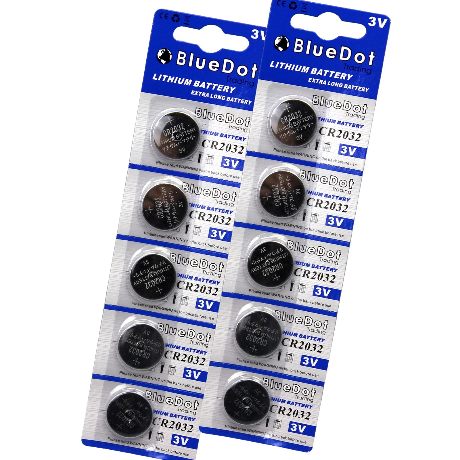 10 Qty CR2032 3 Volt Lithium Coin Cell Battery fits Freestyle Lite Glucose Meter