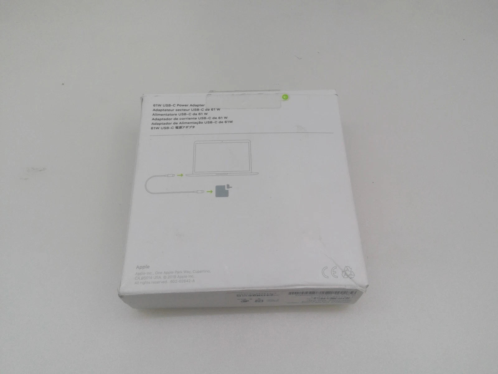 OEM Apple A1947 61W USB-C Power Adapter Wall Charger for MacBook Pro Open box