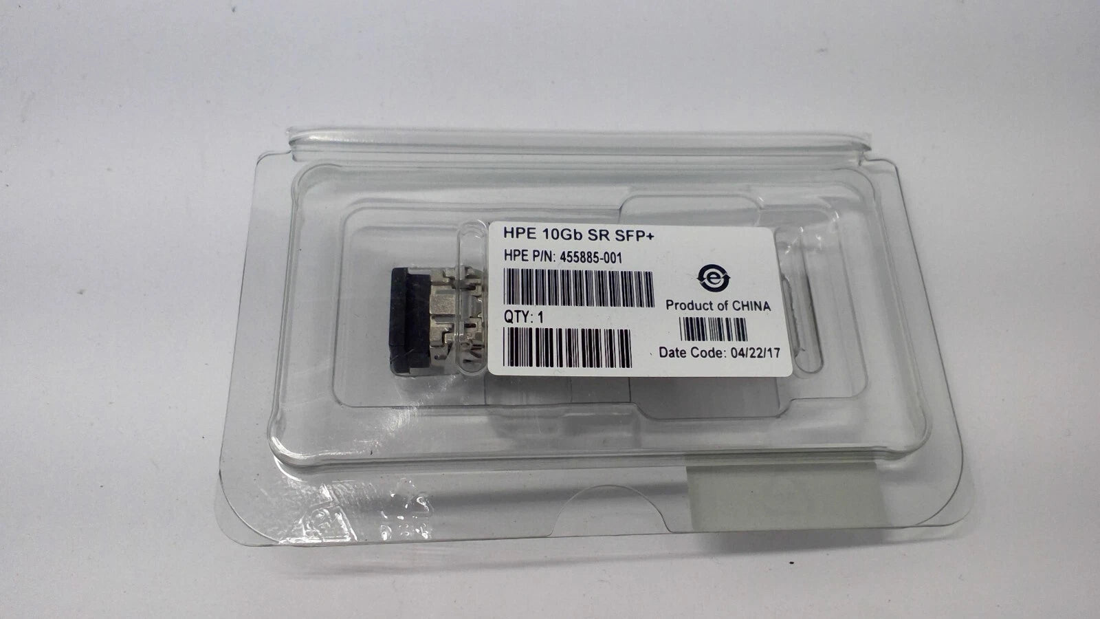 HPE 10Gb SR SFP+ Optical Transceiver PN 455885-001 NEW