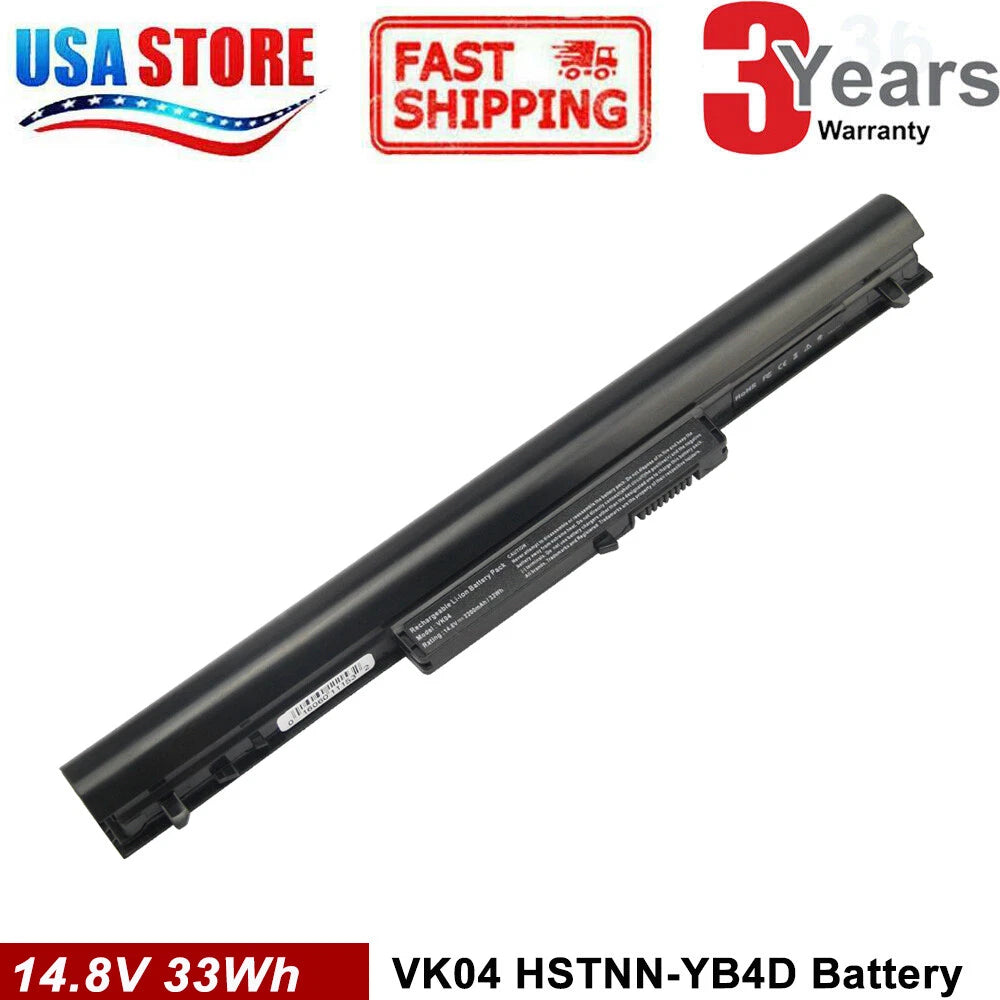 Battery for HP 695192-001 VK04 694864-851 HSTNN-YB4D Pavilion TouchSmart 14 15