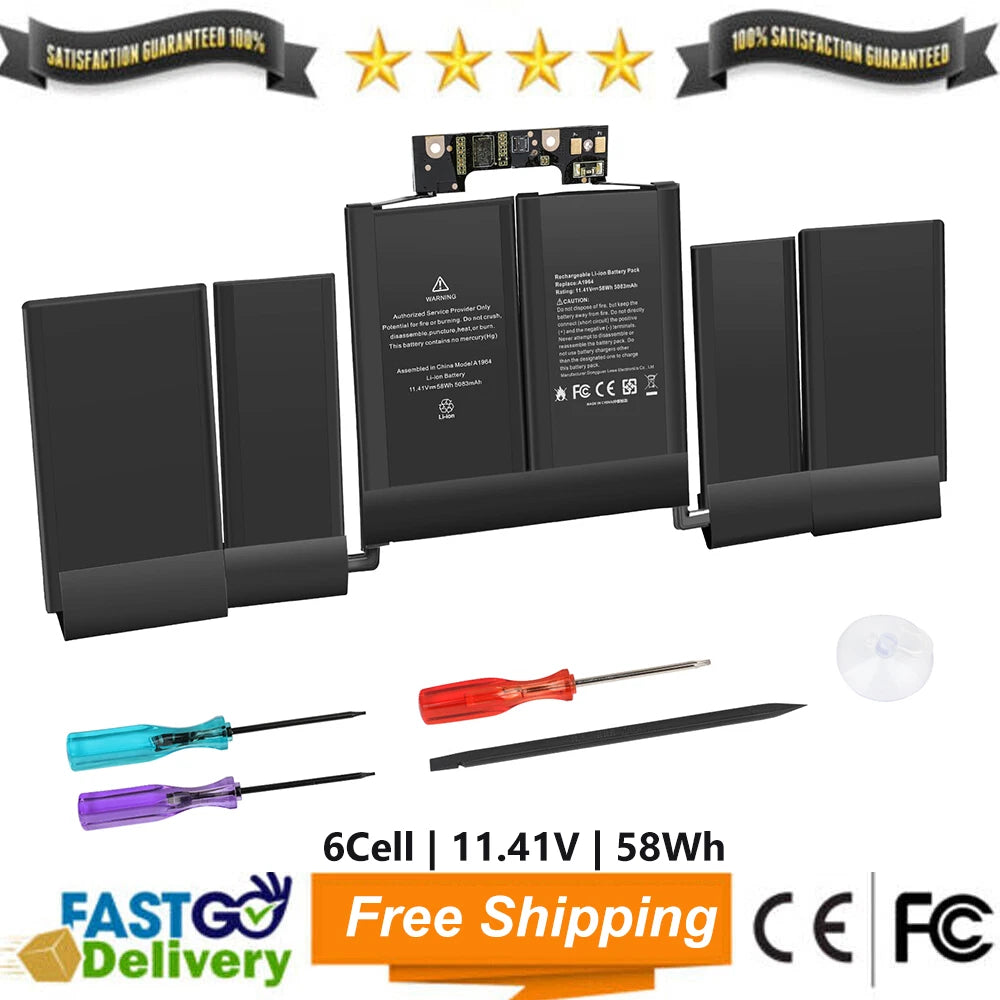 A1964 Battery For MacBook Pro 13'' A1989 (Mid 2018, 2019) A2251 (2020) A2251