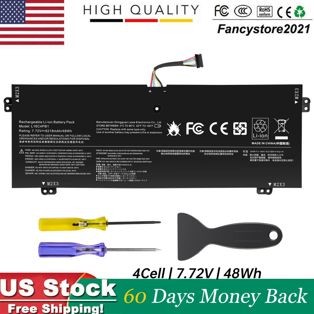 L16L4PB1 Battery Replacement for Lenovo Yoga 720 13 720-13IKB 730-13IWL L16L4PB1