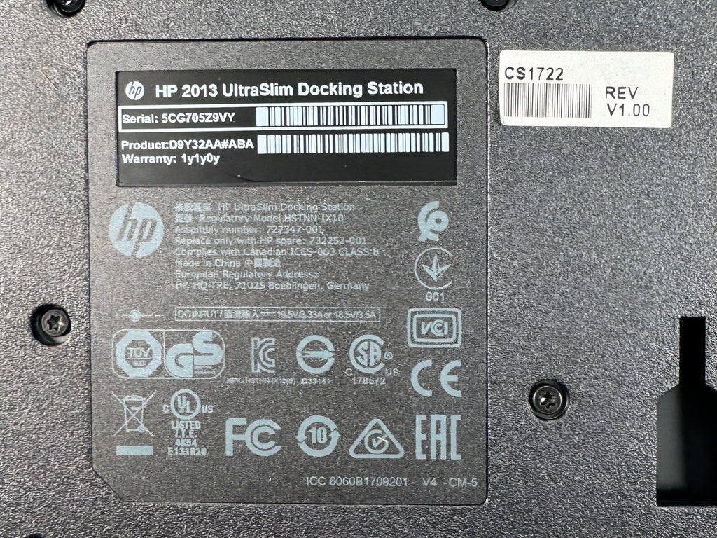 NEW HP UltraSlim Docking Station for HP EliteBook 840 G6 845 G2 850 G5 G6 Laptop