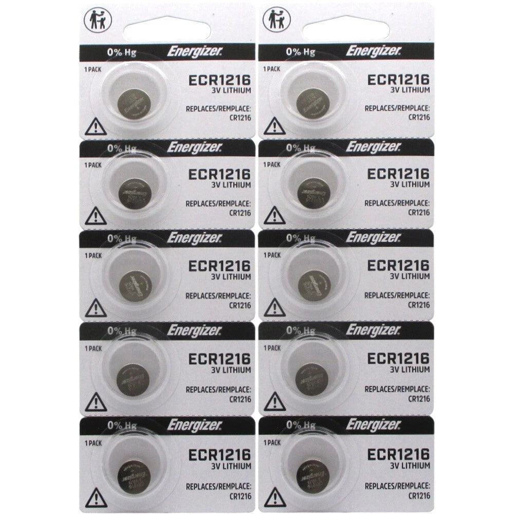 10 SUPER FRESH ENERGIZER CR1216 1216 WATCH BATTERIES BRAND NEW