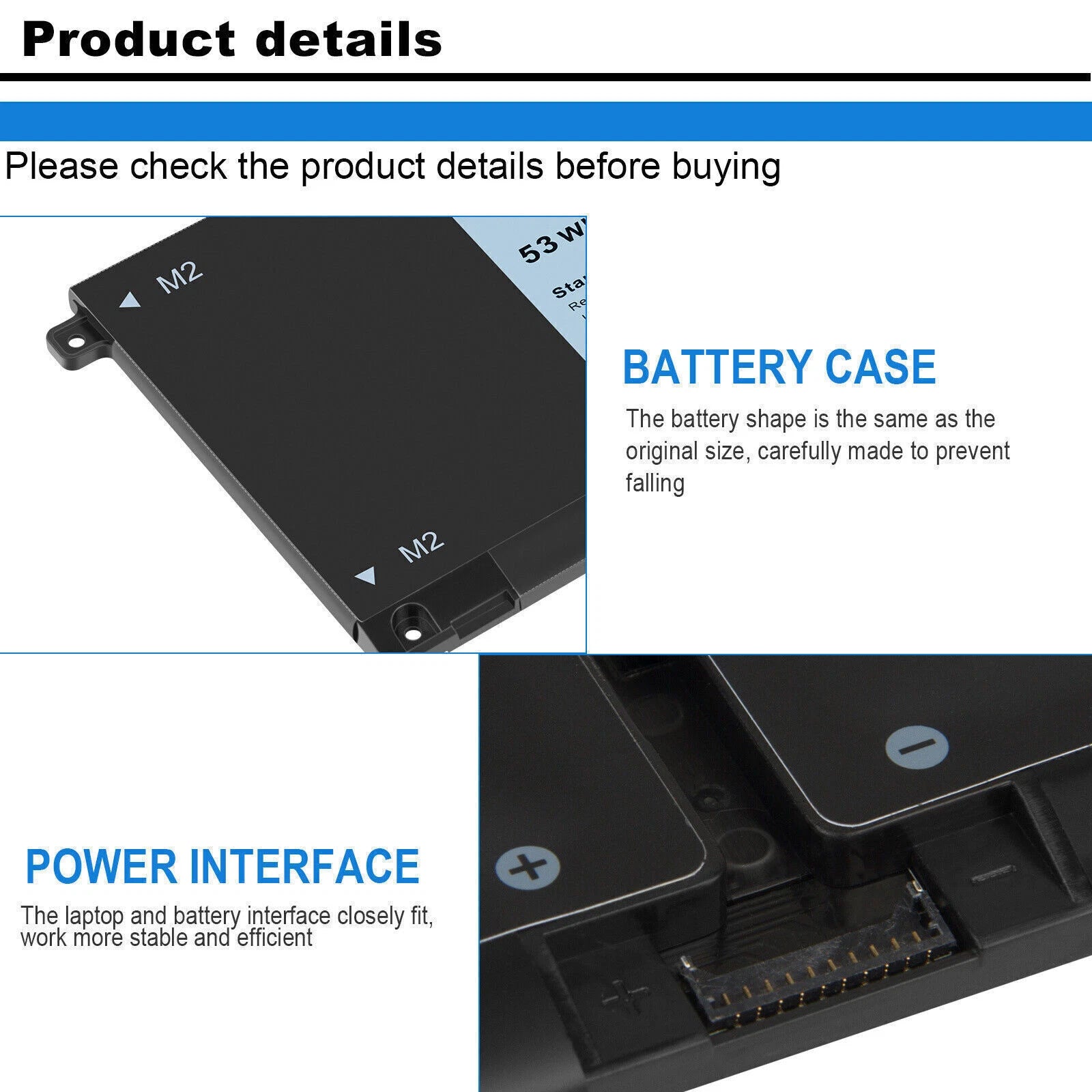 H5CKD JK6Y6 Battery For Inspiron 5300 5401 5408 Latitude 3410 3510 Vostro 5300