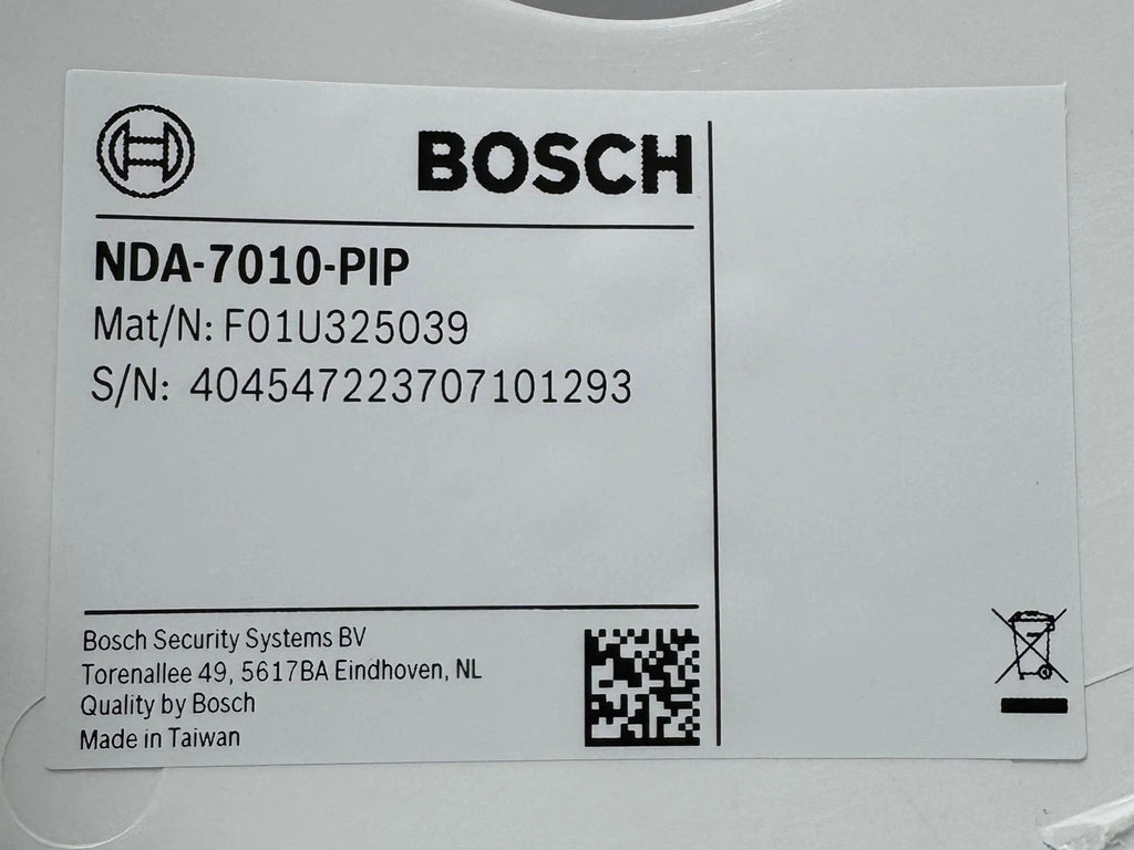 NEW Bosch NDA-7010-PIP Pendant Interface plate For FLEXIDOME IP Panoramic 7000