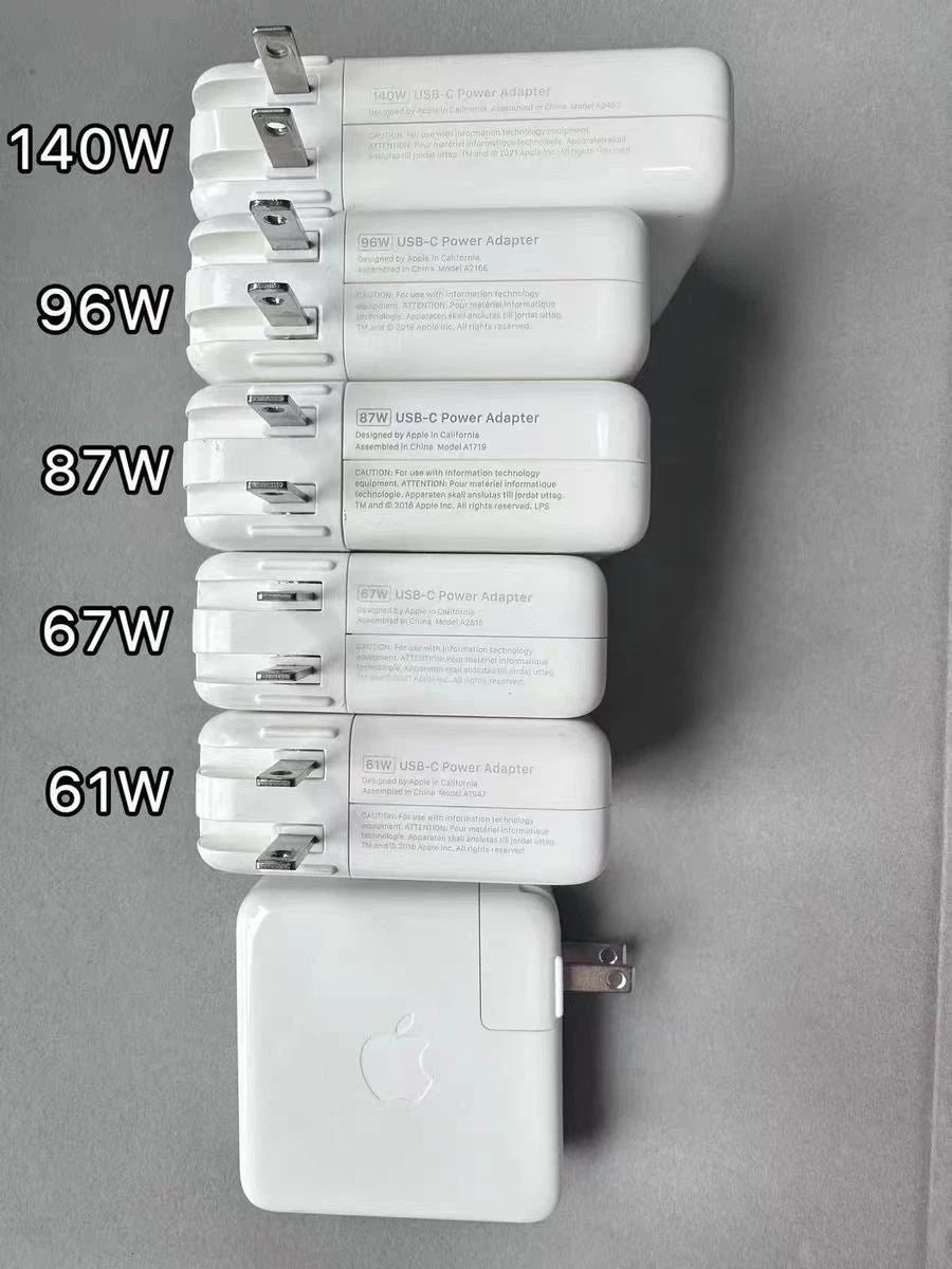 Genuine 140W/96W/87W/67W/61W/30W/12W USB-C Adapter For Apple MacBook Pro/Air