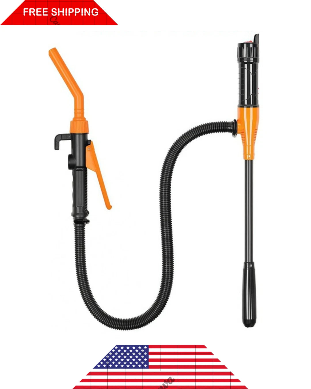Battery Powered Electric Fuel Transfer Siphon Pump Gas Oil Water Liquid 2.4 GPM