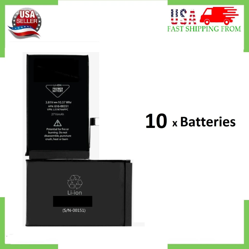 Premium Quality Replacement Battery For iPhone 5 6S 7 8 11 12 13 XR XS LOT (10x)