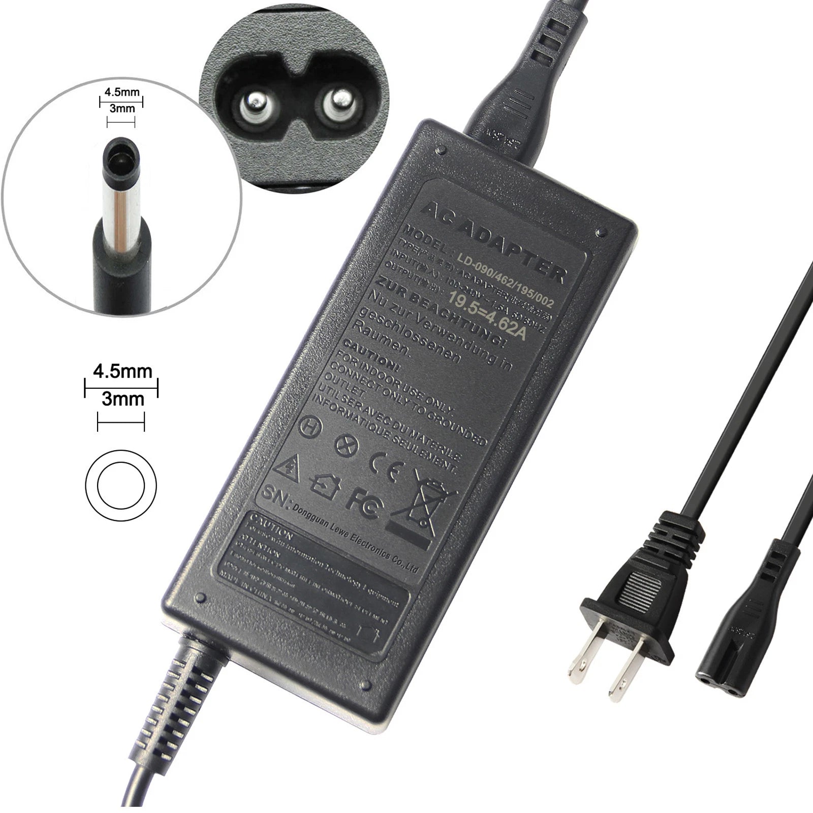 AC Adapter Charger For Dell Inspiron 11-3000 3147 3148 3152 i3152 3153 3157 3162
