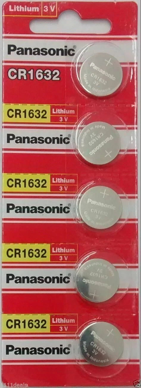 Lot of 50 Panasonic CR1632 1632 Lithium Battery 3V Coin Batteries Cell Exp-2032