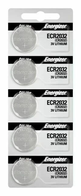 Lot of 2 PC ENERGIZER CR2032 WATCH BATTERIES 3V LITHIUM CR 2032 DL2032 BR2032