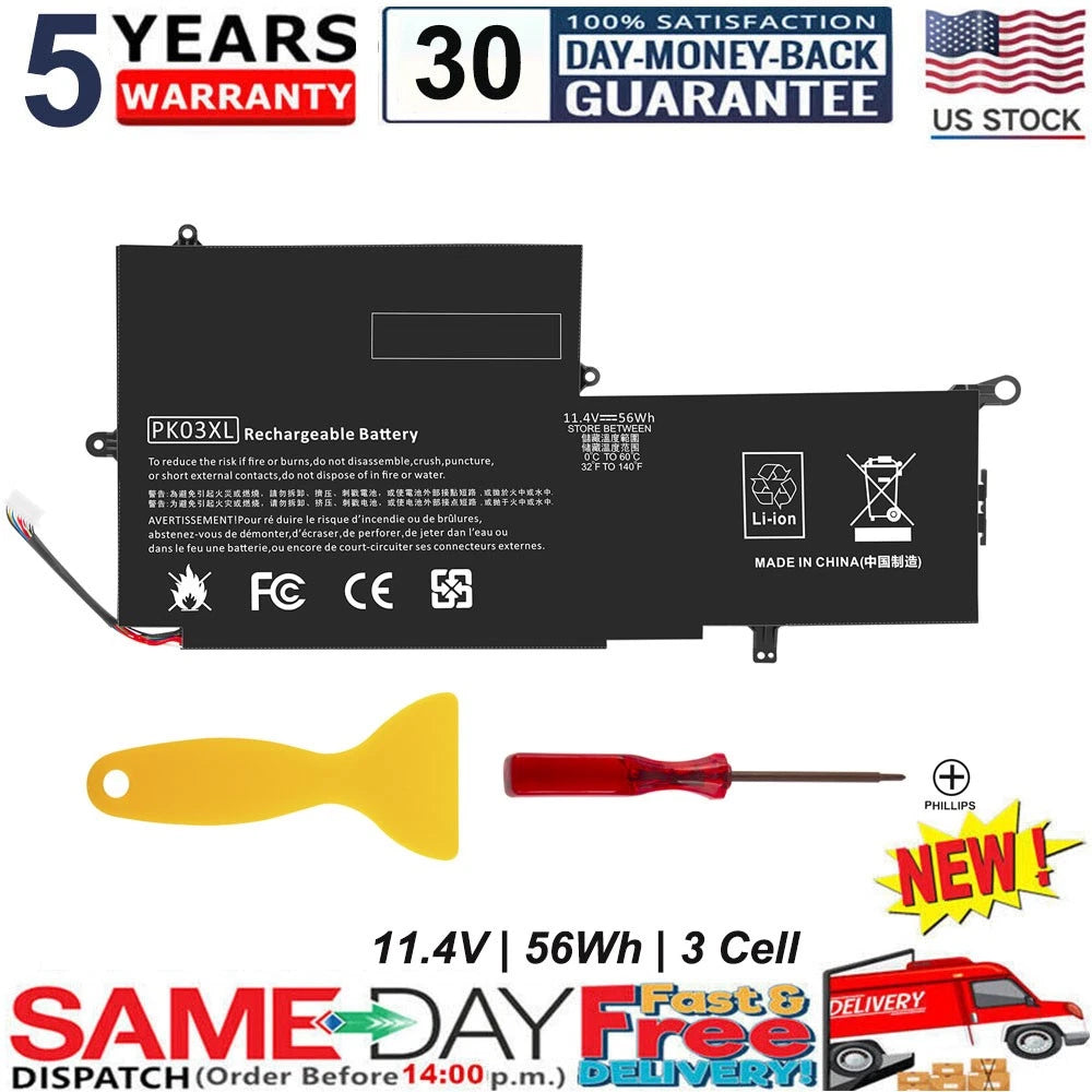 PK03XL Laptop Battery For HP Spectre X360 789116-005 13-4101dx 13-4102dx 13-4100