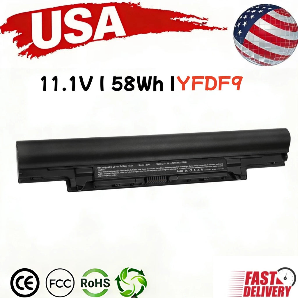?LOT 1-50PCS YFDF9 Battery For Latitude 13" 3340 3350 V131 2nd 5MTD8 JR6XC